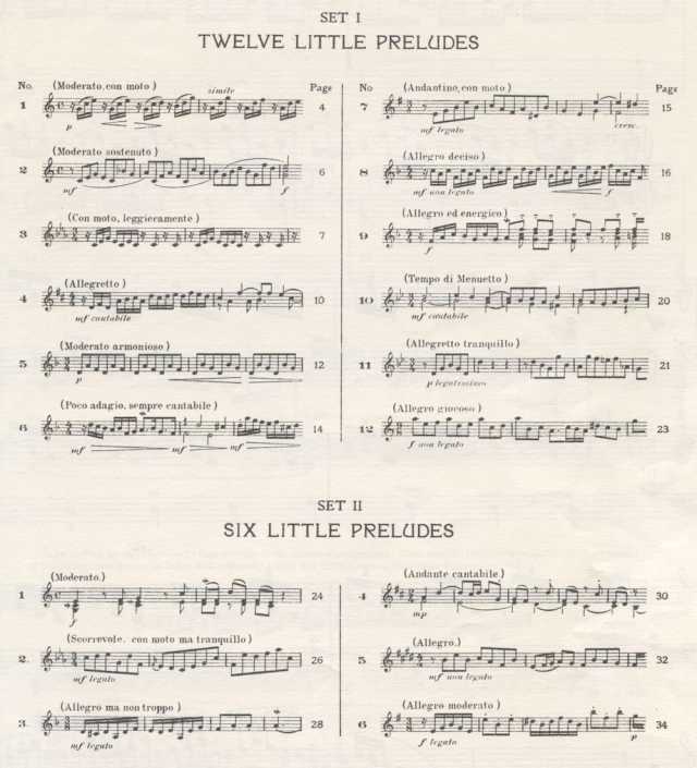 Eighteen Little Preludes