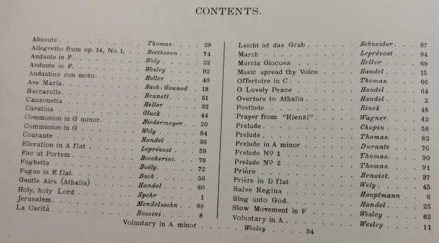 Selected Compositions and Arrangements Contents